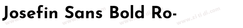 Josefin Sans Bold Ro字体转换